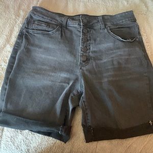 Black knee length shorts